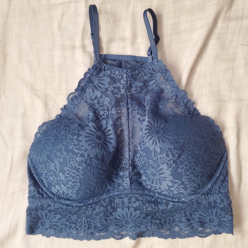 PINK Victoria's Secret Blue Lace Bralette